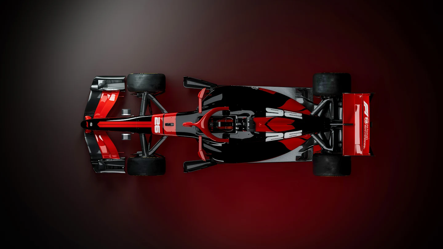 2026 F1 car overhead view